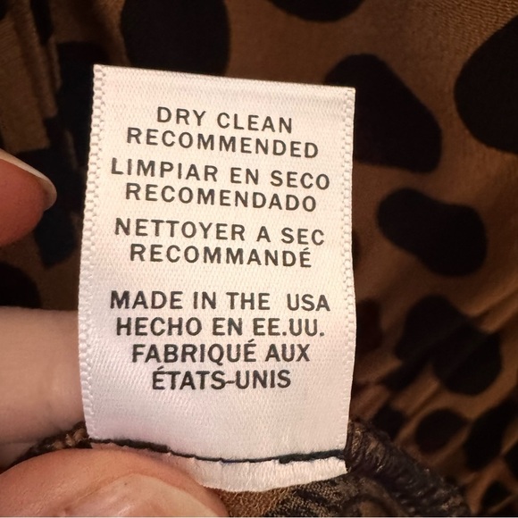 Rachel Pally Rayon Dana Dress Polka Dot Tan Black Size Medium - Picture 13 of 13